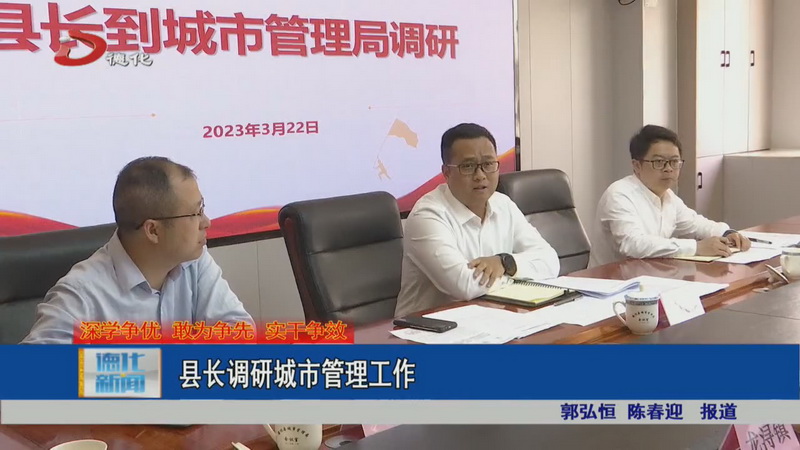 县长调研城市管理工作 - 憨鼠网