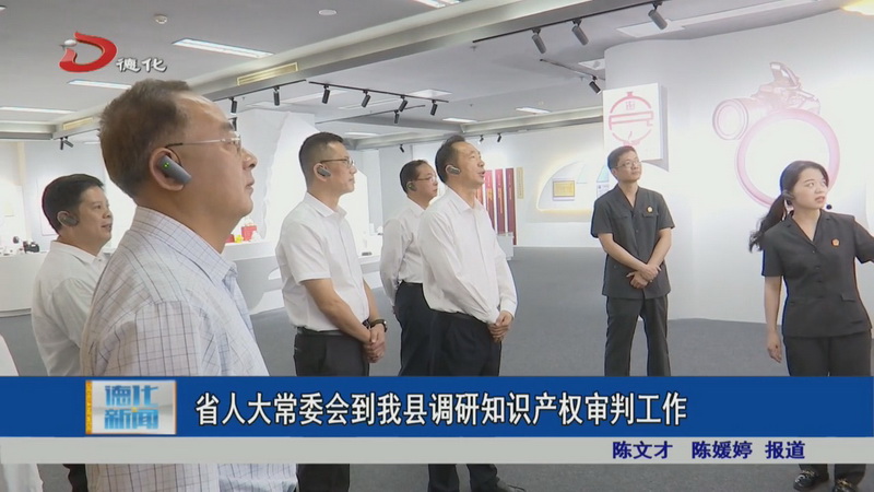 省人大常委会到德化县调研知识产权审判工作 - 憨鼠网