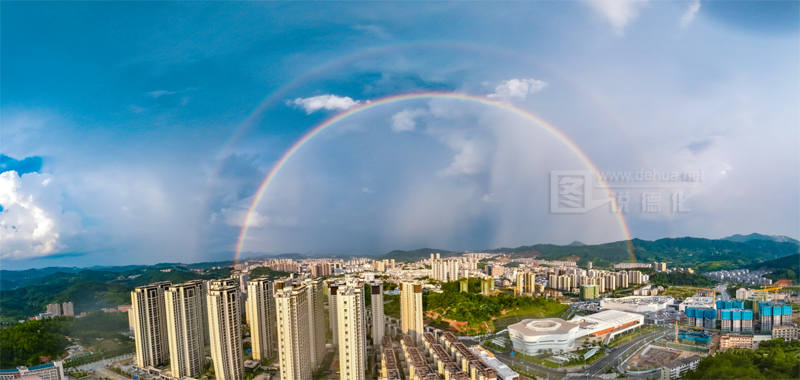 德化：雨后绝美双彩虹 - 憨鼠网