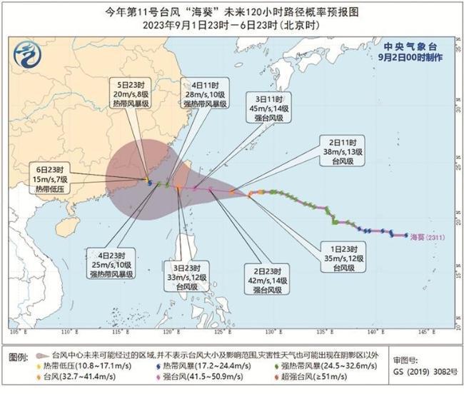 “苏拉”远走 “海葵”趋近 泉州市有明显降水过程 - 憨鼠网