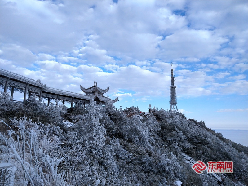 德化九仙山雾凇与云海齐现 风景宛如仙境 - 憨鼠网