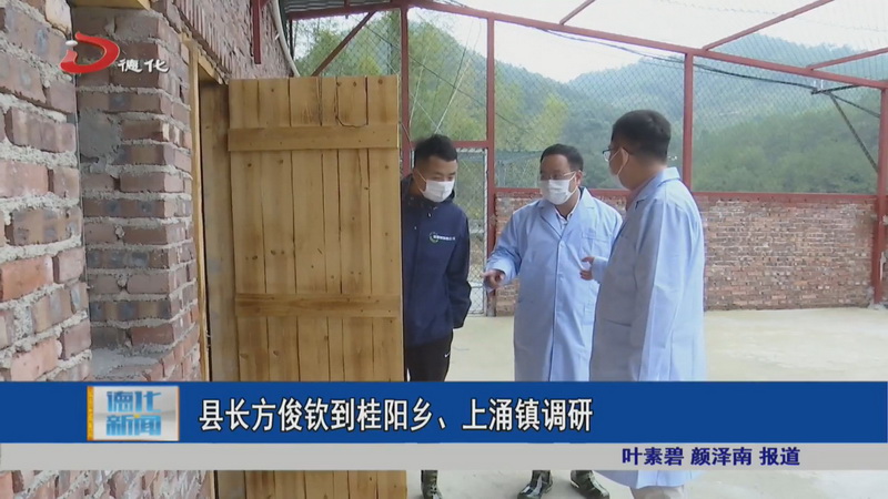 县长方俊钦到桂阳乡、上涌镇调研 - 憨鼠网