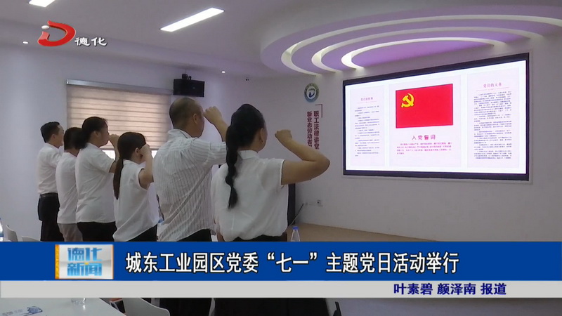 城东工业园区党委“七一”主题党日活动举行 - 憨鼠网