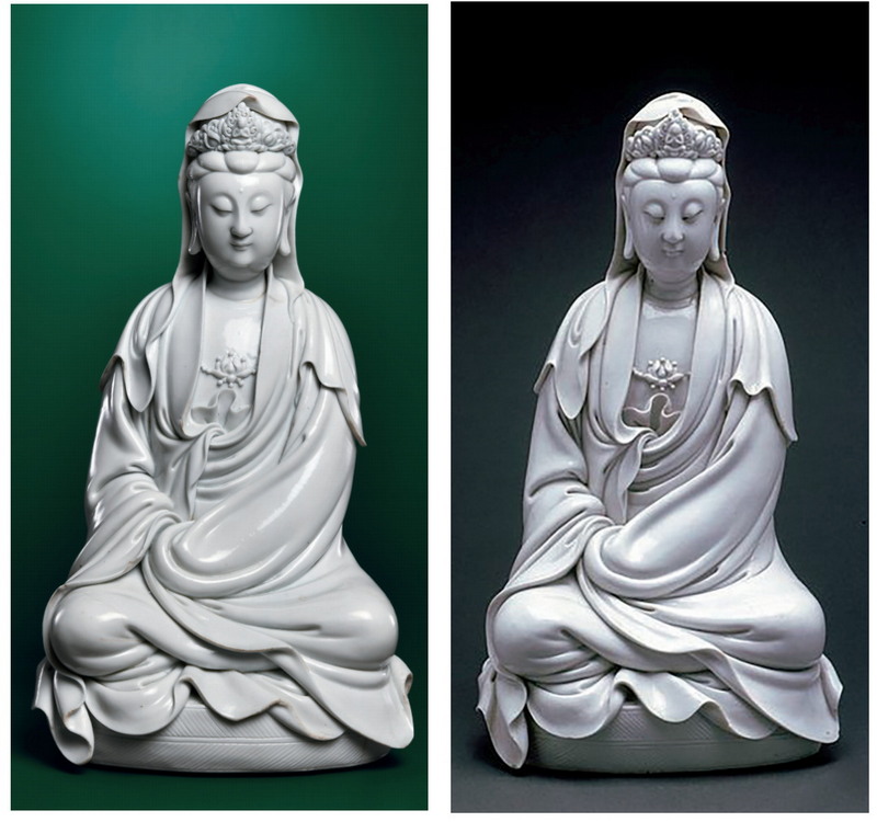 吉美馆藏同款！“瓷圣”何朝宗珍品蒲团观音坐像亮相 - 憨鼠网
