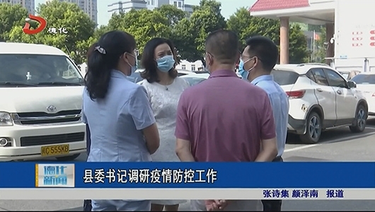 县委书记调研疫情防控工作 - 憨鼠网