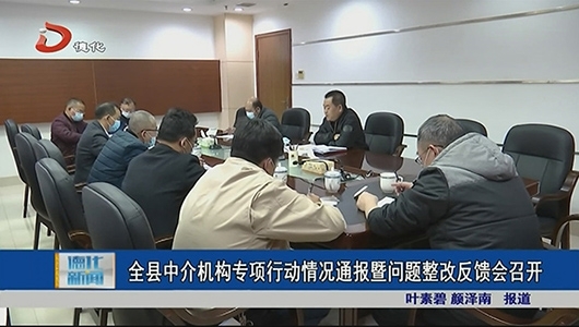 全县中介机构专项行动情况通报暨问题整改反馈会召开 - 憨鼠网