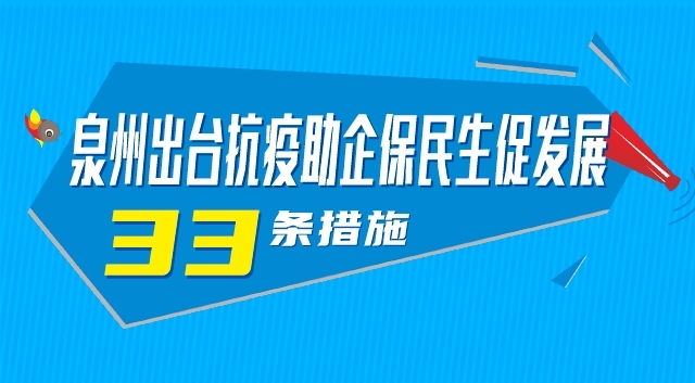 权威发布！泉州市出台全力抗疫助企保民生促发展33条措施 - 憨鼠网