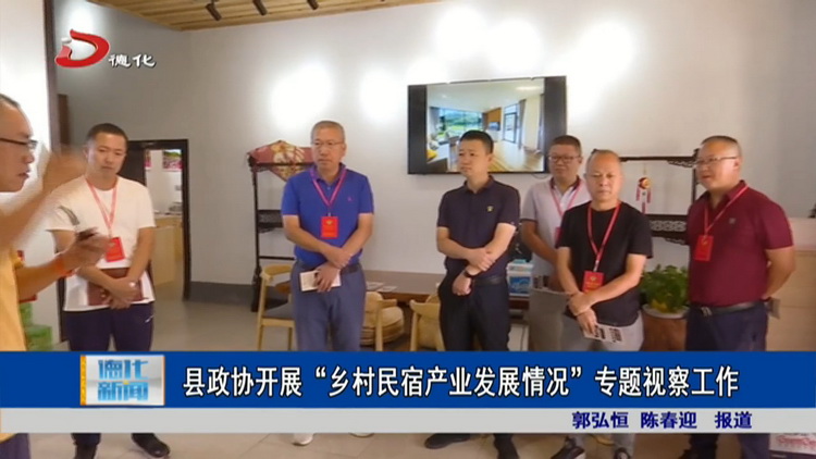 县政协开展“乡村民宿产业发展情况”专题视察工作 - 憨鼠网