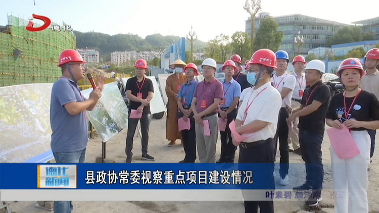 县政协常委视察重点项目建设情况 - 憨鼠网