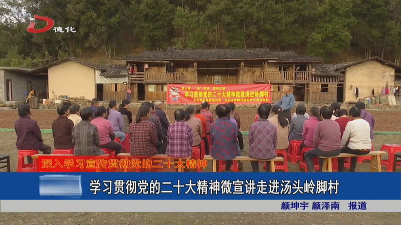 学习贯彻党的二十大精神微宣讲走进汤头岭脚村 - 憨鼠网