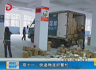双十一：快递物流好繁忙[视] - 憨鼠网