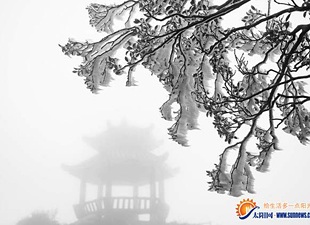 今冬首场雾凇昨降九仙山 - 憨鼠网
