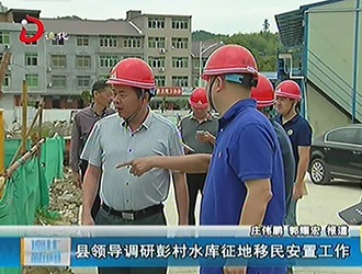 县领导调研彭村水库征地移民安置工作[视] - 憨鼠网
