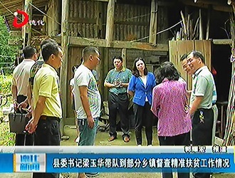县委书记梁玉华带队到部分乡镇督查精准扶贫工作情况[视] - 憨鼠网