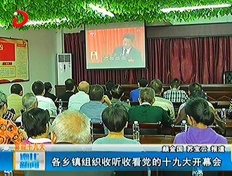 各乡镇组织收听收看党的十九大开幕会 - 憨鼠网