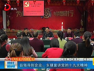 县领导到企业、乡镇宣讲党的十九大精神[视] - 憨鼠网