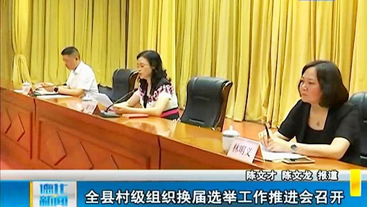 全县村级组织换届选举工作推进会召开 - 憨鼠网