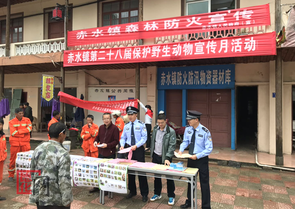赤水镇开展第二十八届保护野生动物宣传月暨森林防火宣传活动 - 憨鼠网