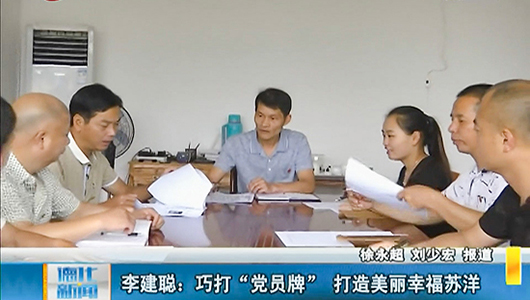 李建聪：巧打“党员牌” 打造美丽幸福苏洋 - 憨鼠网