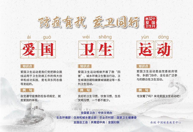 第32个爱国卫生月活动海报来了 - 憨鼠网