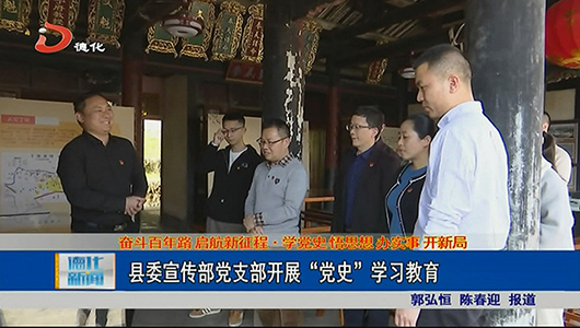 县委宣传部党支部开展“党史”学习教育 - 憨鼠网