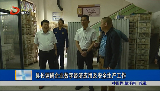 县长调研企业数字经济应用及安全生产工作 - 憨鼠网