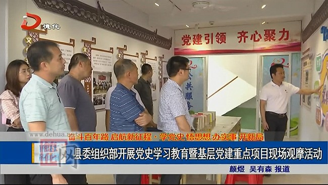 县委组织部开展党史学习教育暨基层党建重点项目现场观摩活动 - 憨鼠网