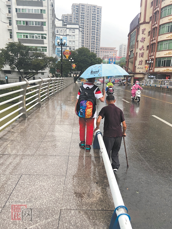 您雨中步履蹒跚 我撑伞一路相伴 - 憨鼠网